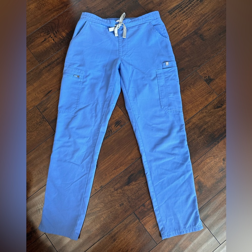 Figs women's Ceil Blue Yola - Petite Skinny Scrub Pants - XS - Petite